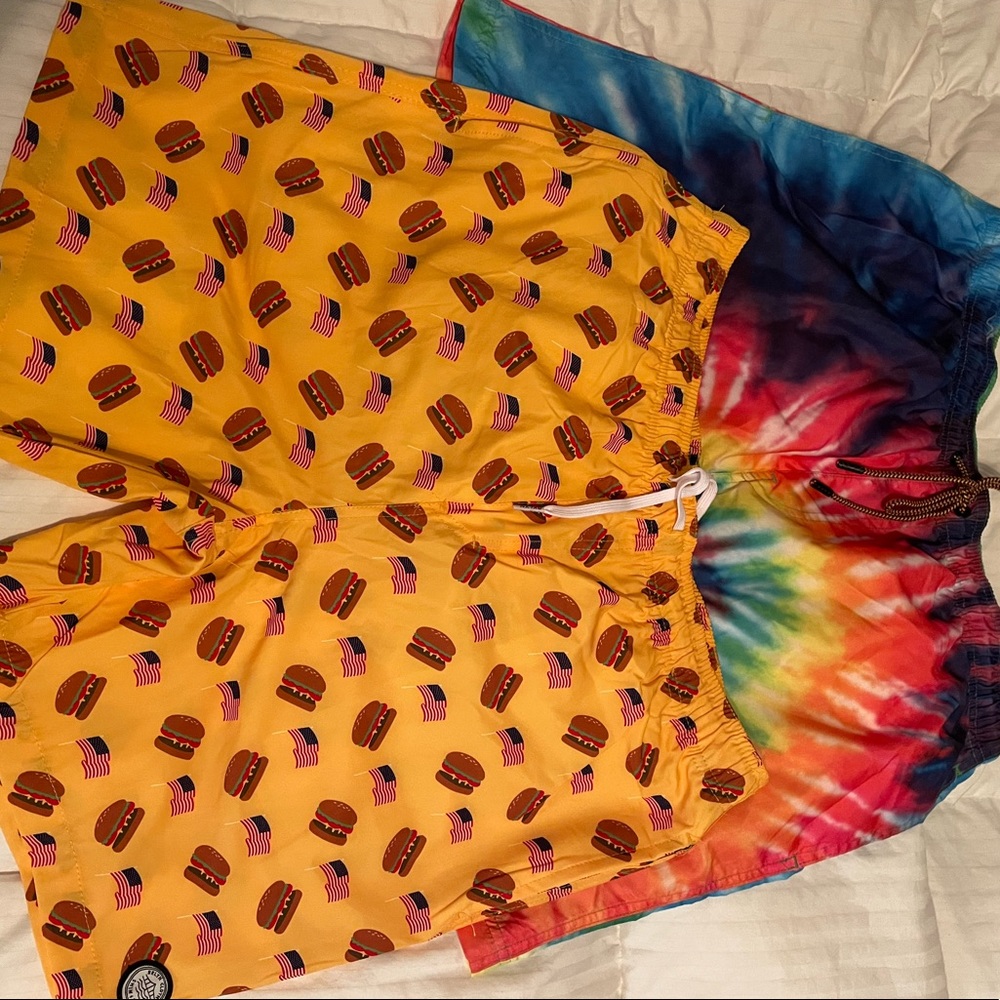 New mens swim trunks. Sold as a lot.